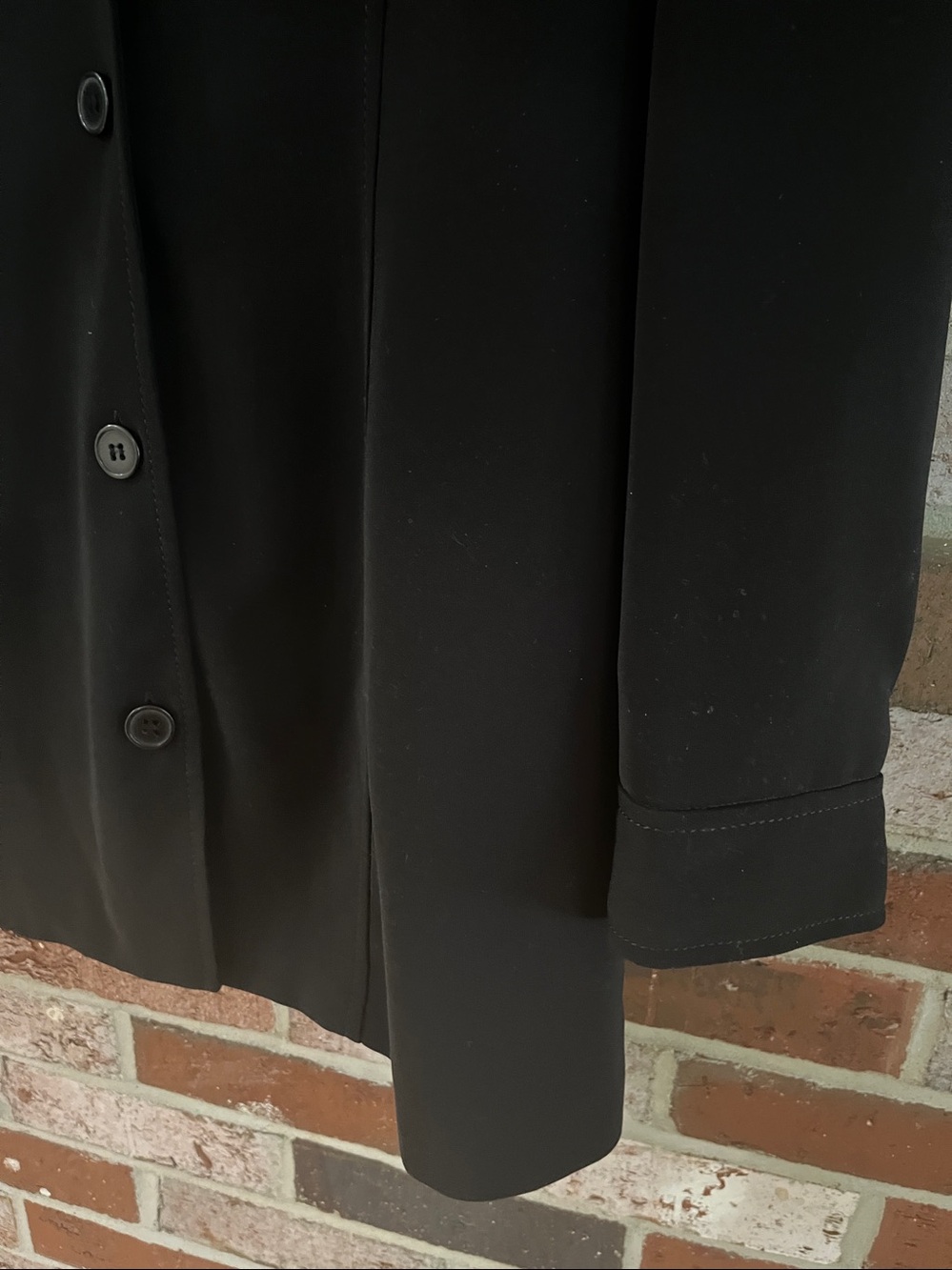 HALSTON Heritage Black Long Button-Front Blazer Jacket 12 NWOT - Picture 8 of 11